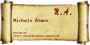 Michels Álmos névjegykártya